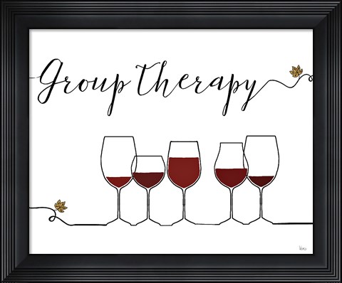 Framed Underlined Wine IX Print