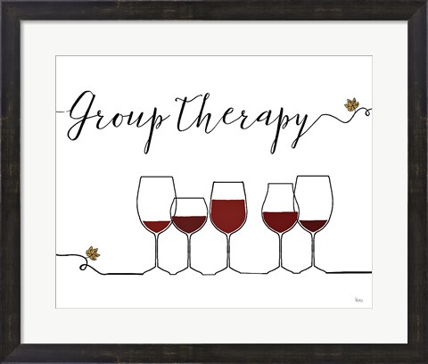 Framed Underlined Wine IX Print