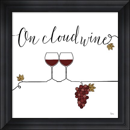 Framed Underlined Wine VIII Print