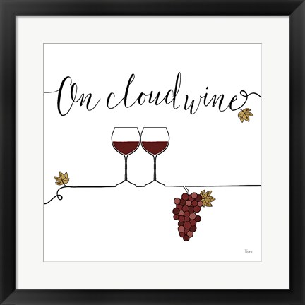 Framed Underlined Wine VIII Print