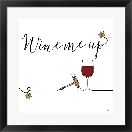 Framed Underlined Wine VII Print