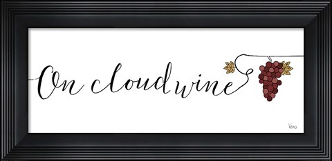 Framed Underlined Wine IV Print