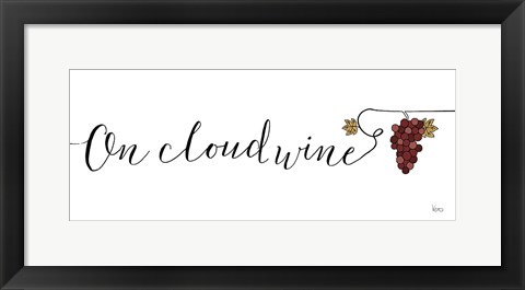 Framed Underlined Wine IV Print