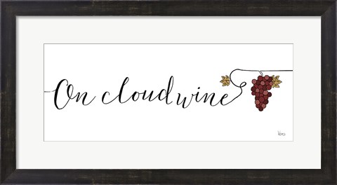 Framed Underlined Wine IV Print