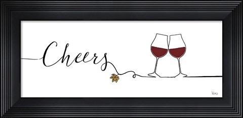 Framed Underlined Wine I Print