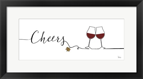 Framed Underlined Wine I Print