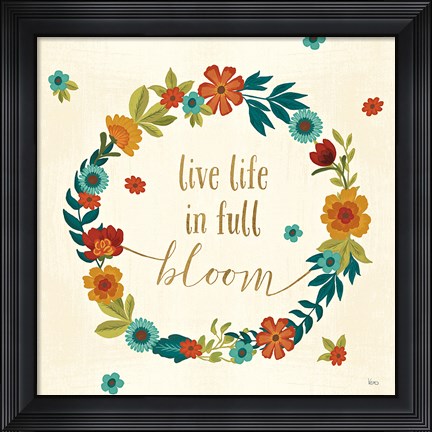 Framed Flourish IV Print