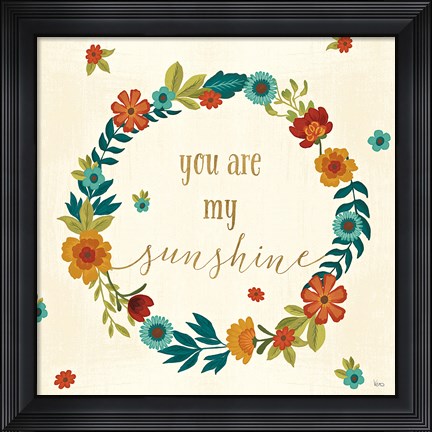 Framed Flourish III Print