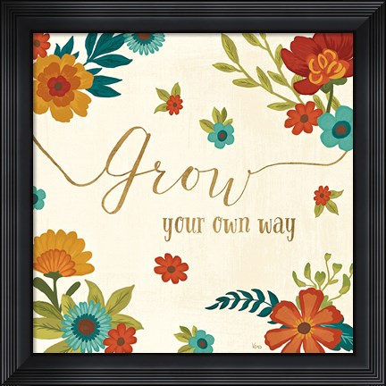 Framed Flourish II Print