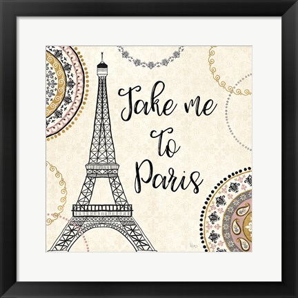 Framed Romance in Paris I Print