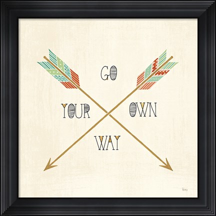 Framed Southwest Geo V Print