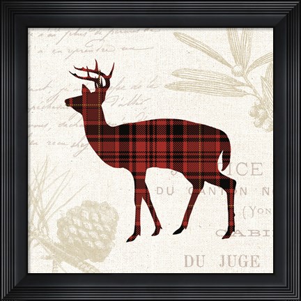 Framed Plaid Lodge II Print