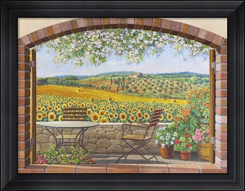 Framed Verso le Colline Print