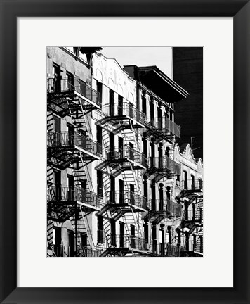 Framed Fire Escapes in Manhattan, NYC Print