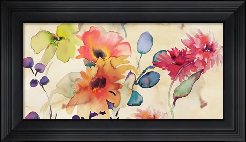 Framed Floral Fireworks Print