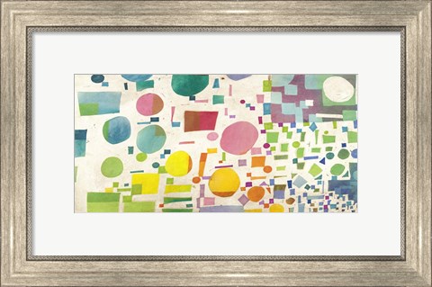 Framed Multicolor Pattern I Print