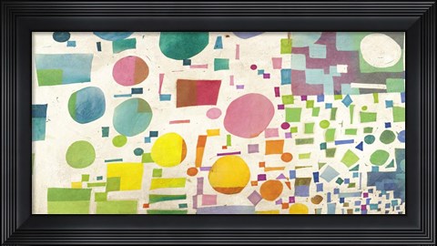 Framed Multicolor Pattern I Print