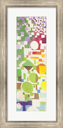 Framed Multicolor Pattern II Print