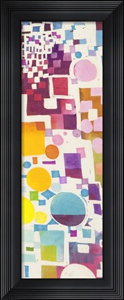 Framed Multicolor Pattern III Print