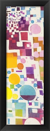 Framed Multicolor Pattern III Print