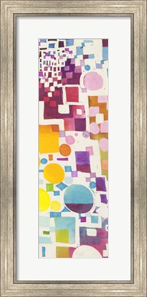 Framed Multicolor Pattern III Print