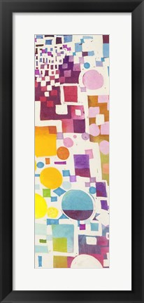 Framed Multicolor Pattern III Print