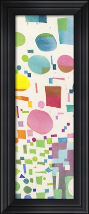 Framed Multicolor Pattern IV Print