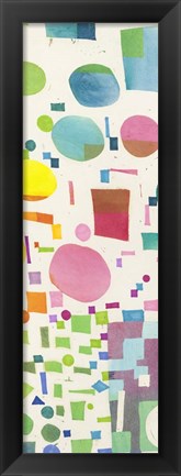 Framed Multicolor Pattern IV Print