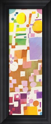 Framed Multicolor Pattern V Print