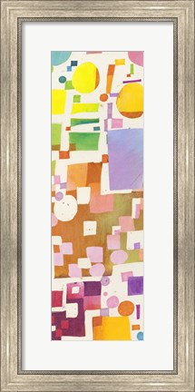 Framed Multicolor Pattern V Print