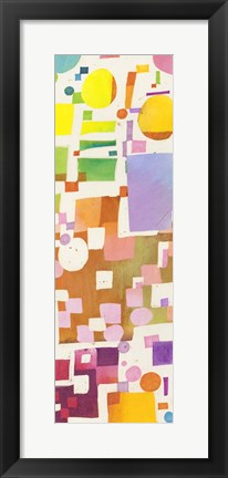 Framed Multicolor Pattern V Print