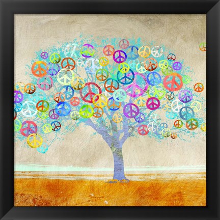 Framed Tree of Peace (detail) Print