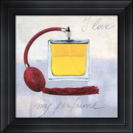 Framed I Love my Perfume Print