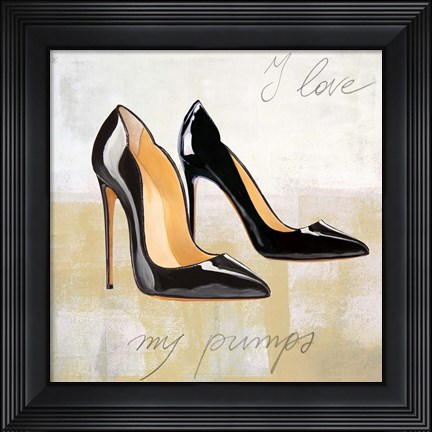 Framed I Love my Pumps Print