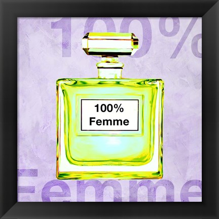 Framed 100% Femme Print