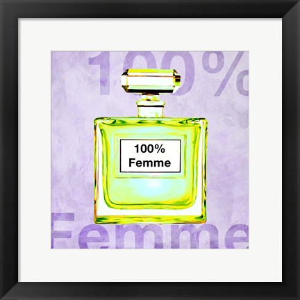 Framed 100% Femme Print