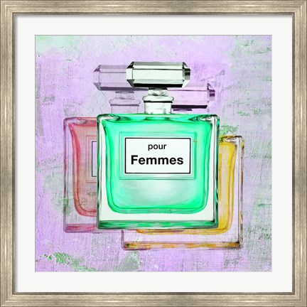 Framed Pour Femmes II Print