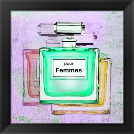 Framed Pour Femmes II Print