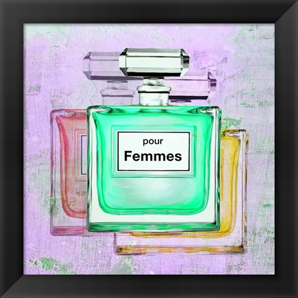 Framed Pour Femmes II Print