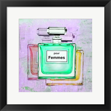 Framed Pour Femmes II Print