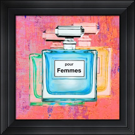 Framed Pour Femmes III Print