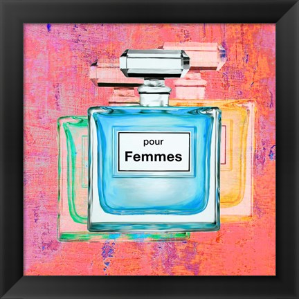 Framed Pour Femmes III Print