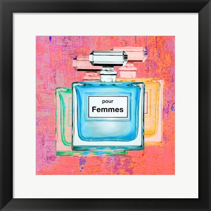 Framed Pour Femmes III Print