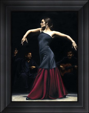 Framed Encantado por Flamenco Print