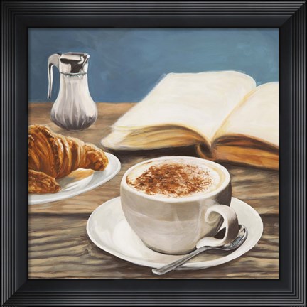 Framed Cappuccino &amp; Book Print