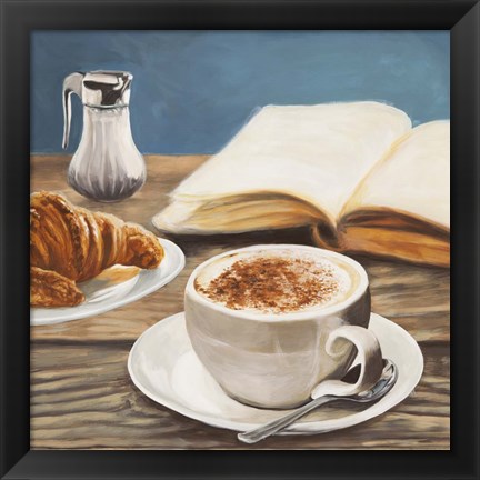 Framed Cappuccino &amp; Book Print