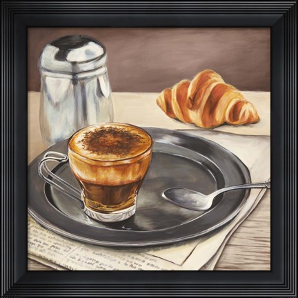 Framed Espresso &amp; News Print