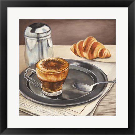 Framed Espresso &amp; News Print