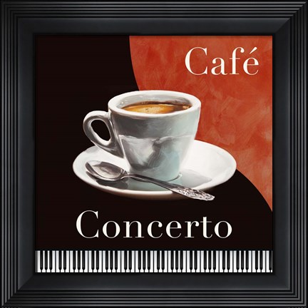 Framed Cafe Concerto Print