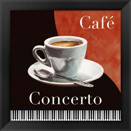 Framed Cafe Concerto Print